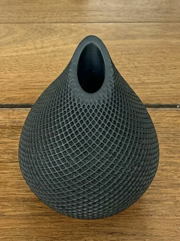 FLORERO GOTA BLACK STYLE DECO NEGRO DECORACIÓN