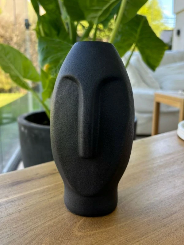 JARRÓN MAUI BLACK STYE DECO NEGRO DECORACIÓN