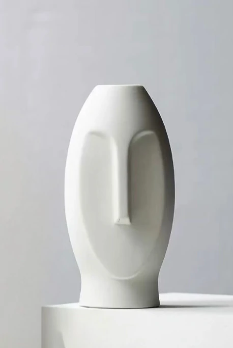 JARRÓN MAUI WHITE STYE DECO BLANCO DECORACIÓN