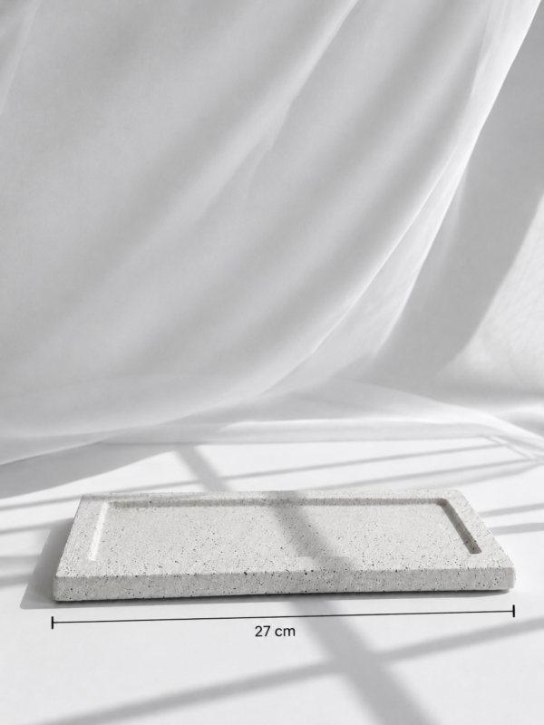 BANDEJA RECTANGULAR TERRAZO 27CM