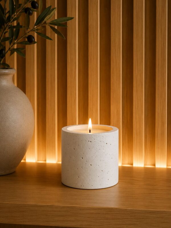 CANDLE MACETITA WHITE