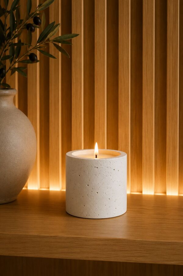 CANDLE MACETITA WHITE