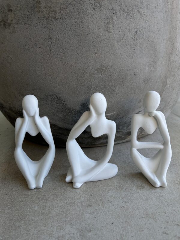 PENSADORES 3 PIEZAS WHITE/BLACK