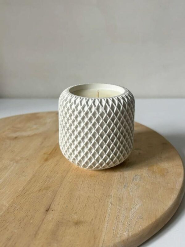 CANDLE TEXTURADA WHITE